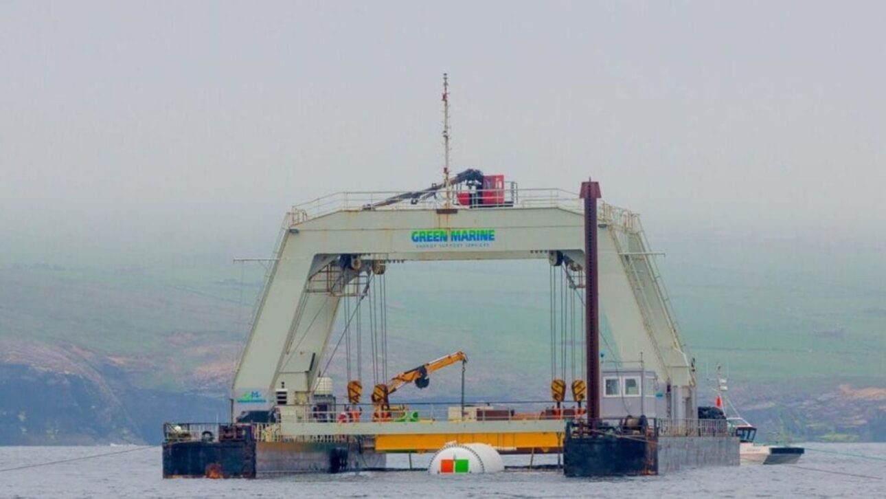 La cápsula fue colocada a menos de 50 m de profundidad en el mar de las Islas Orkney, en Escocia. (Foto: Reproducción, Microsoft)
