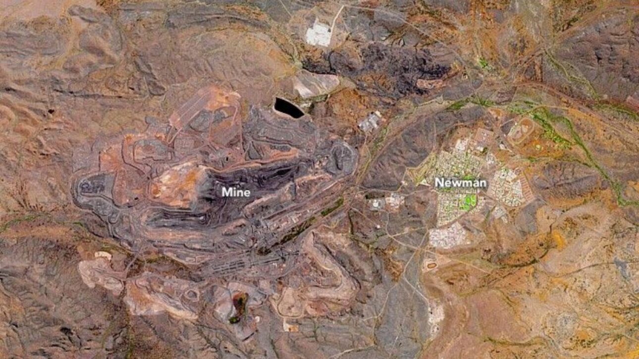 Uma montanha inteira desapareceu para dar lugar à maior mina individual de minério de ferro do planeta