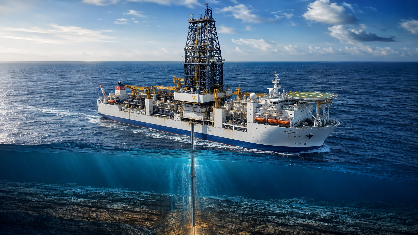 Navio japonês virou laboratório flutuante e perfurou 7.740 metros abaixo do mar