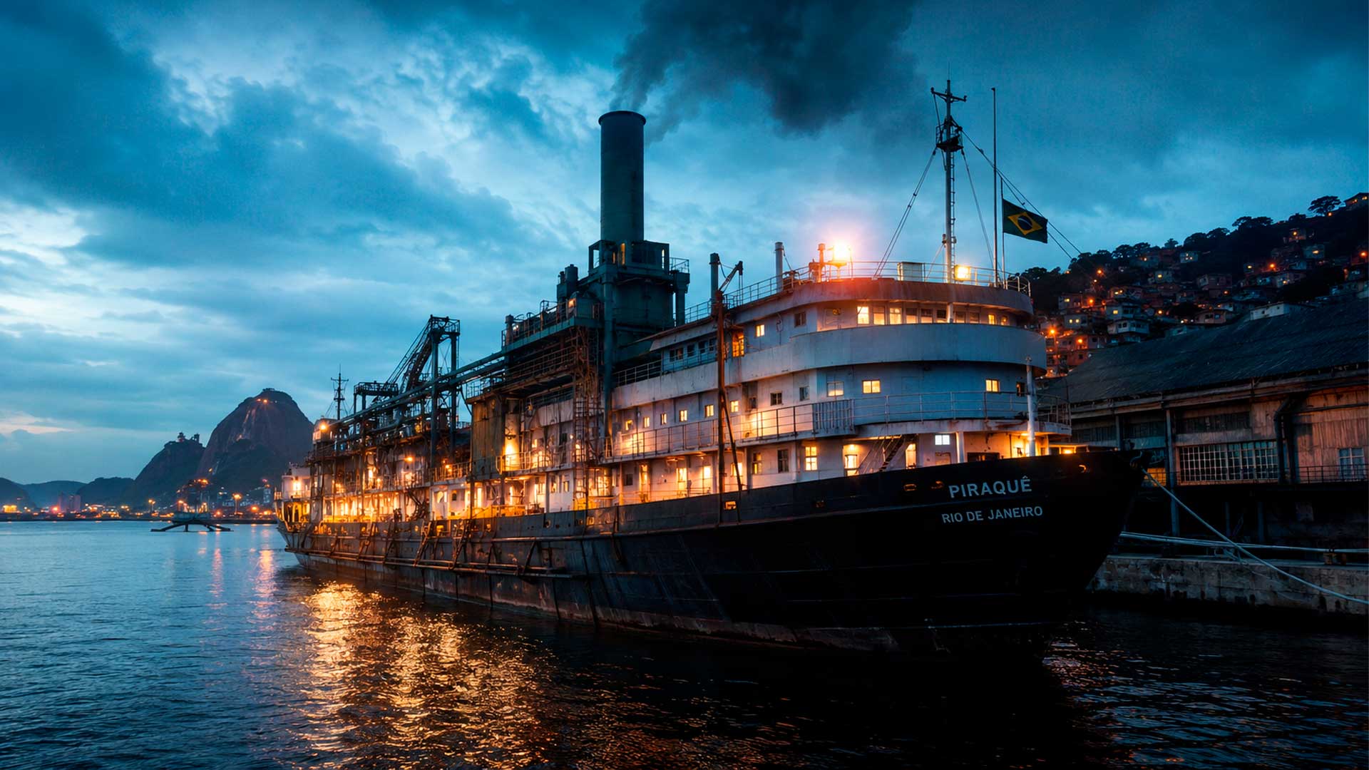 Navio-usina criado na Segunda Guerra Mundial reforçou o fornecimento de energia no Rio de Janeiro nos anos 1950 e terminou afundado no Pará