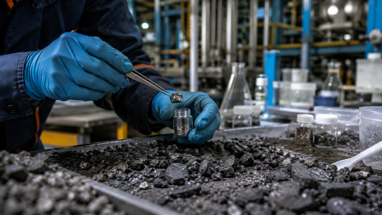 O carvão e seus resíduos podem guardar pequenas quantidades de materiais importantes para a indústria