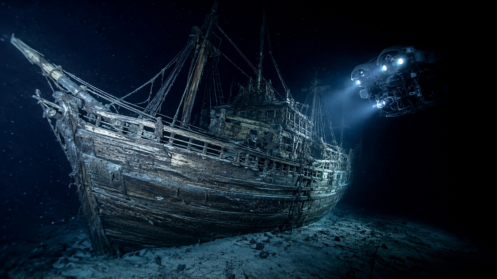 O navio Endurance foi localizado no mar de Weddell a 3.008 metros, filmado por robôs submarinos e preservado no fundo do oceano