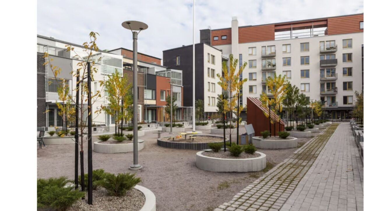 Apartamentos na área residencial Kalasatama em Helsínquia | Sami Halinen/AFP via Getty Images