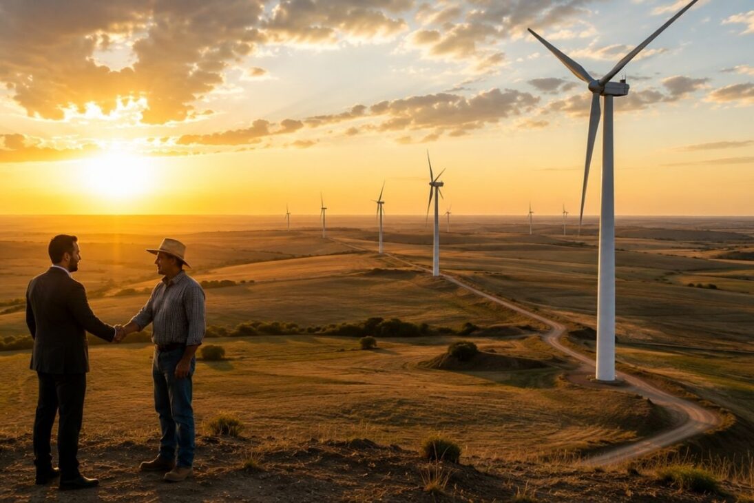 Estudo do Inesc analisou 50 contratos de eólicas e achou pagamento de R$ 1 a R$ 2 por hectare ao agricultor e multa de R$ 5 milhões para quem desistir.