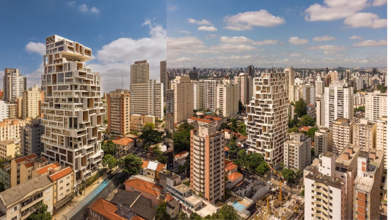 O projeto foi concebido a partir da oferta de layouts de escritório atípicos aos clientes.