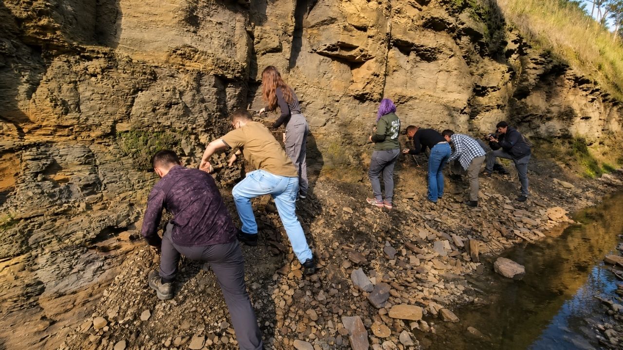 Mollusk fossil in Ponta Grossa reveals Paraná in the Devonian and aids studies on mineral resources.