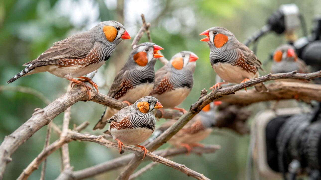 Small, sociable, and noisy, mandarin becomes a key species to understand how birds exchange information in groups