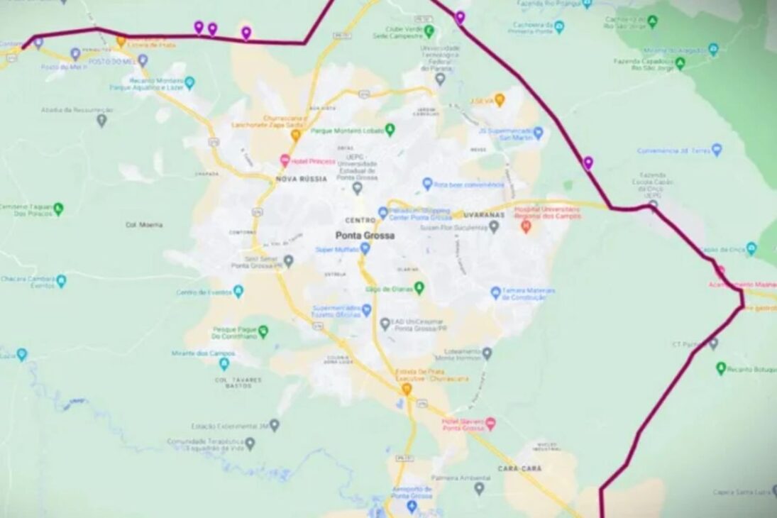 Contorno de 42 km deve tirar 13,5 mil veículos por dia do trecho urbano da BR-376 em Ponta Grossa. Veja traçado, prazo, viadutos e o que ainda pode mudar.