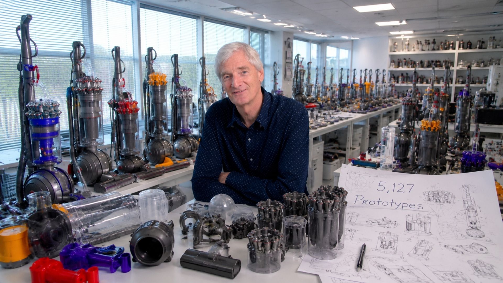 Dyson ciclônico moderno: o aspirador sem saco de Dyson virou uma linhagem inteira.
