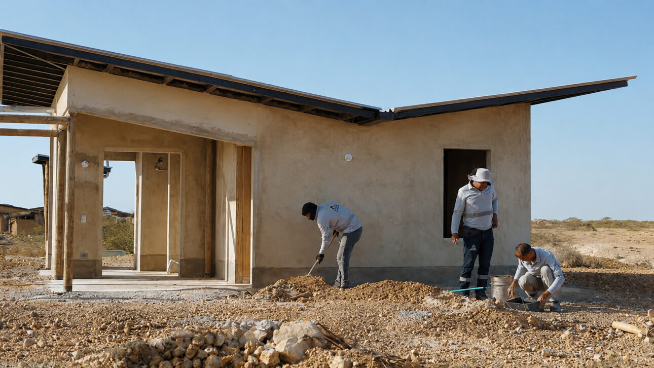 Uma casa feita para enfrentar seca, calor e isolamento