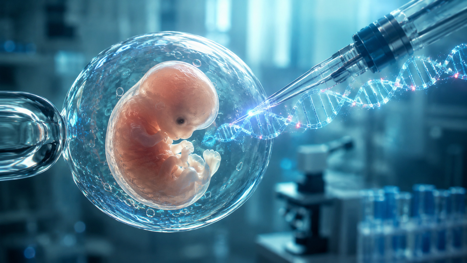 Cientistas avançam na criação de bebês geneticamente modificados ao alterar o DNA de embriões humanos com menos danos, mas mosaicismo e mutações indesejadas ainda preocupam especialistas