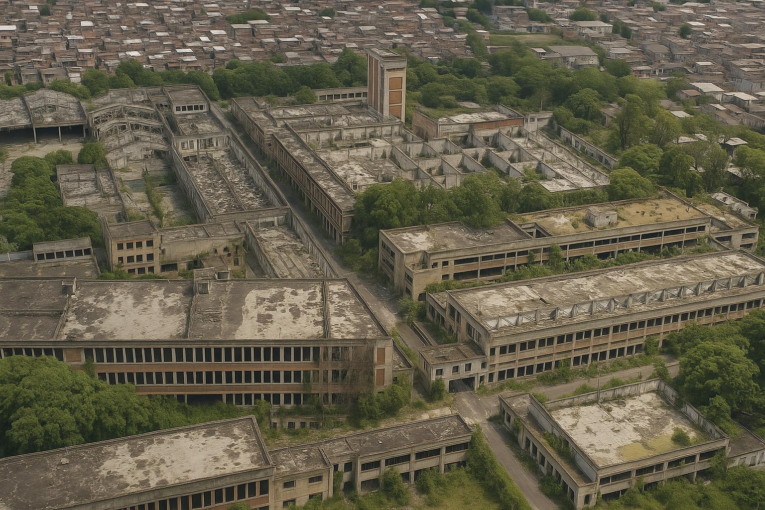 Imagem editorial sobre A fábrica que ocupava 120 mil metros quadrados e fechou em 2018