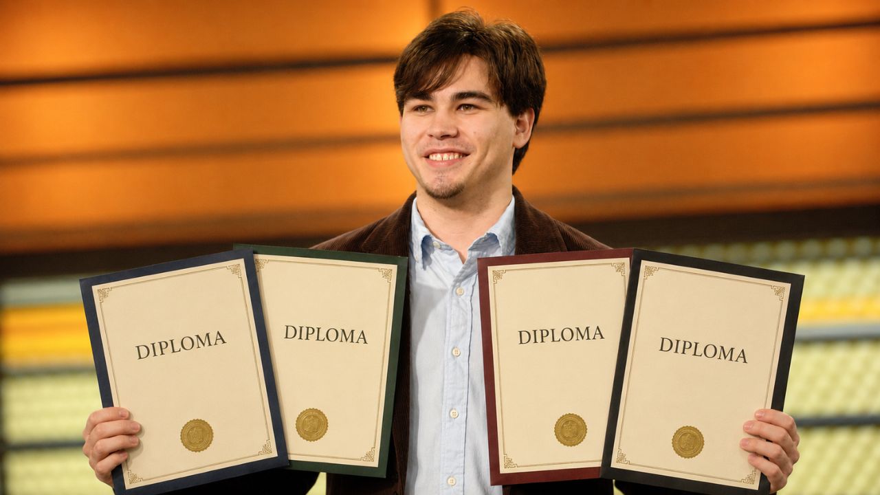 Michael Kearney conquistou o mundo ao se formar na universidade com 10 anos, mas sua maior vitória foi encontrar o próprio caminho longe dos holofotes.