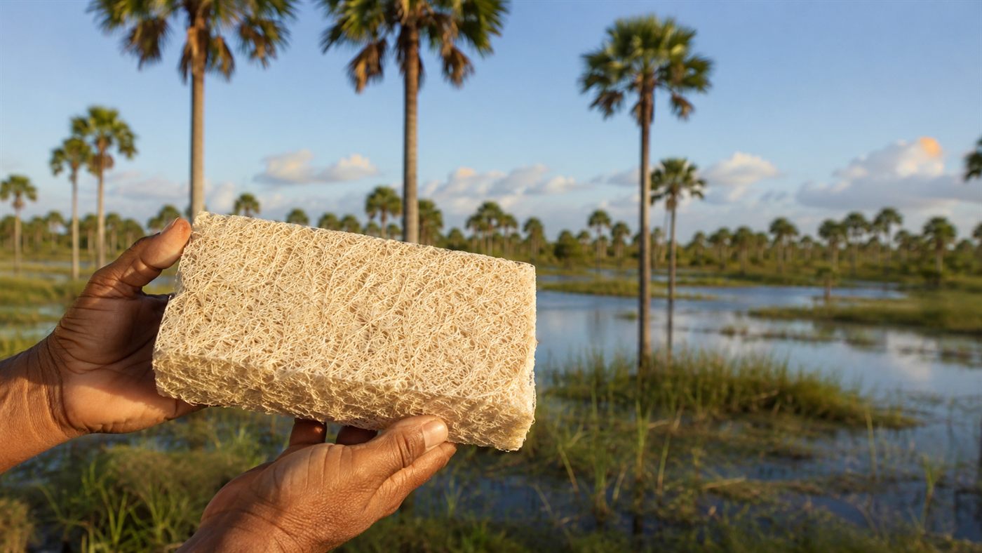 Bioespuma de buriti: engenheiro do Piauí transforma o talo descartado da palmeira em isolante térmico da linha Thermaa e gera renda quilombola