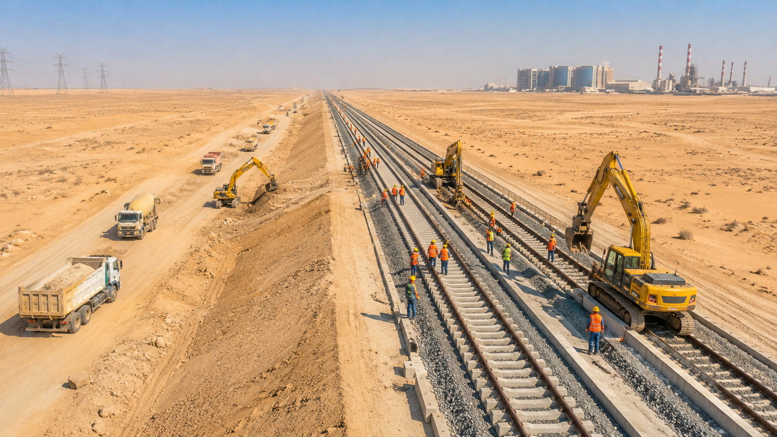 Arábia Saudita vai avançar com ferrovia de 672 km que promete conectar Kuwait, Emirados, Catar, Bahrein e Omã em corredor regional de 2.186 km