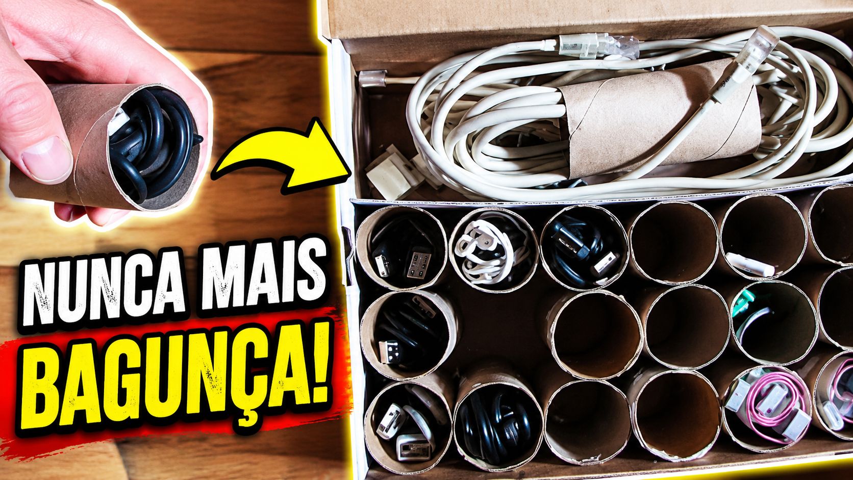 Transforme rolos de papel em organizadores criativos. Descubra como reutilizar papel higiênico de forma útil e atrativa.