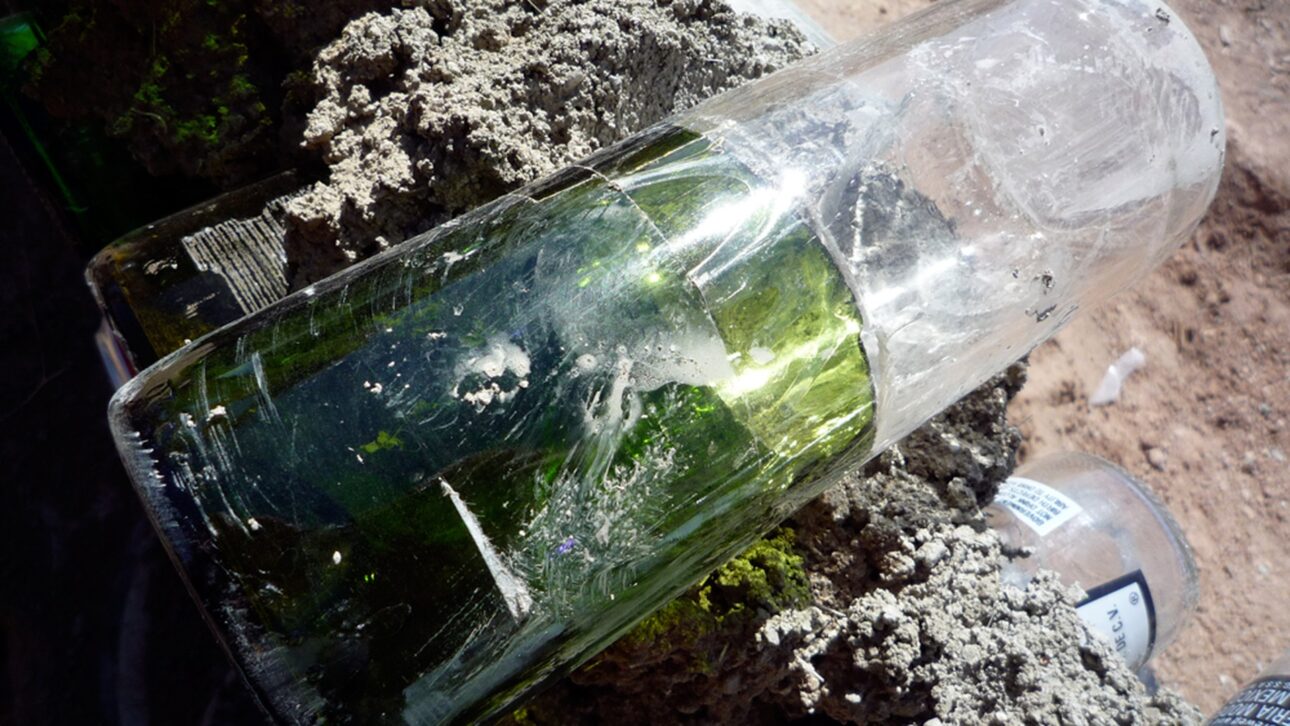 She transformed over 10,000 glass bottles that were going to be trash into the walls of a 70 square meter house in Foz do Iguaçu: the bottle house cost about R$ 3,000 and becomes an example of recycling