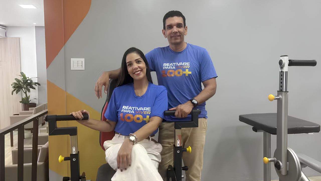 Casal fundou academia terapêutica em Itabuna, na Bahia, com dinheiro que seria usado no casamento e hoje atende mais de mil alunos.