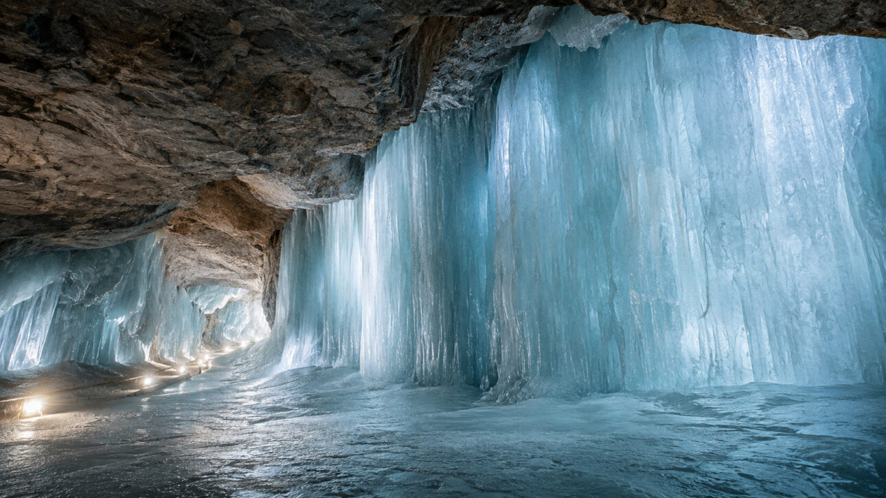 Caverna de gelo na Eslováquia