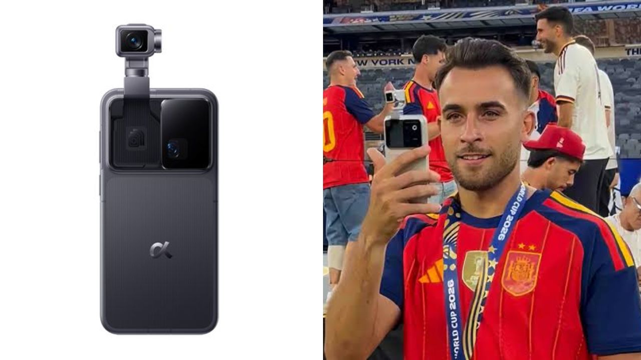 Honor Robot Phone foi usado por Eric Garcia na comemoração do título espanhol e mostrou uma câmera gimbal articulada capaz de rastrear pessoas durante a gravação.