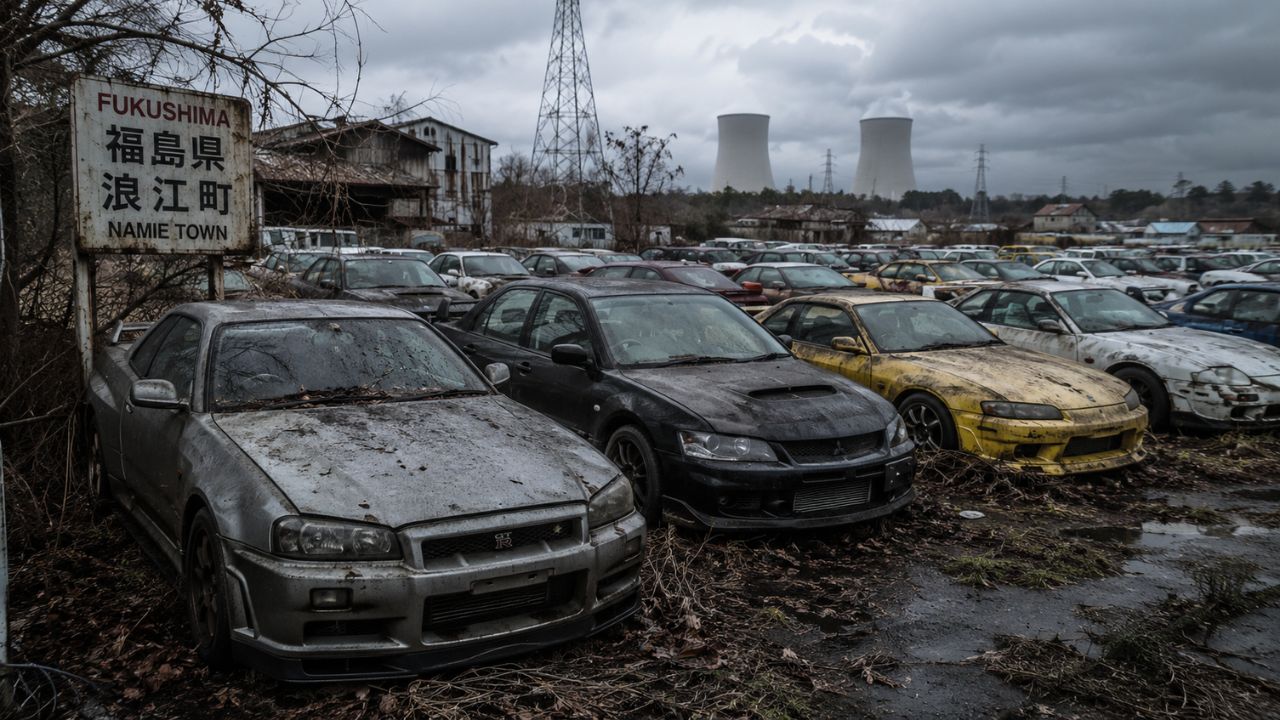 Descubra a realidade melancólica dos veículos abandonados na zona de exclusão de Fukushima, onde joias da engenharia japonesa repousam sob um inimigo invisível.