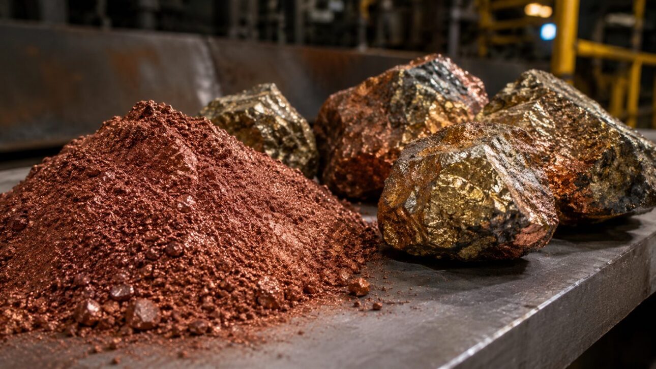 Copper concentrate, the product that the new Pará operation started selling to the market