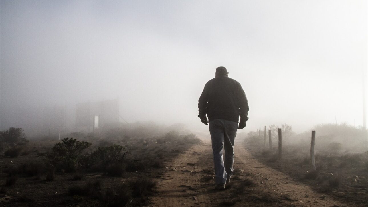 Captadores de neblina numa encosta árida do Atacama, um dos lugares mais secos da Terra, onde a técnica de 'pescar' água do nevoeiro foi testada em grande escala. (Foto: Nick Lavars/New Atlas)
