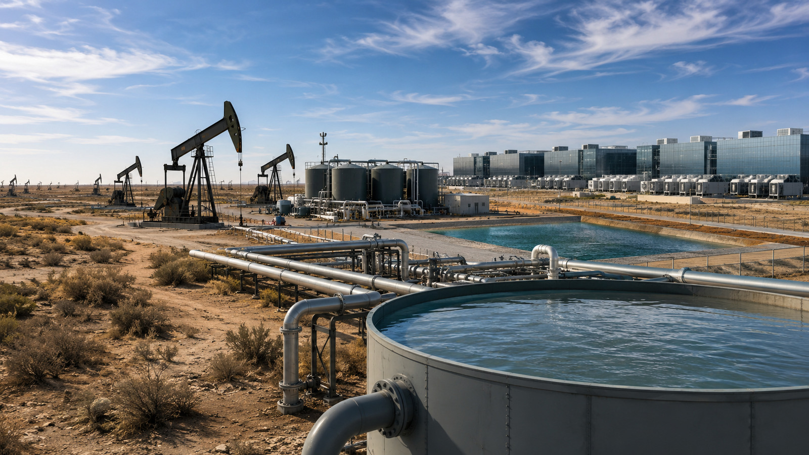 Bilionário do petróleo processa 6 milhões de barris de água por dia e prepara investimento de US$ 5 bilhões para levar data centers de IA ao Texas