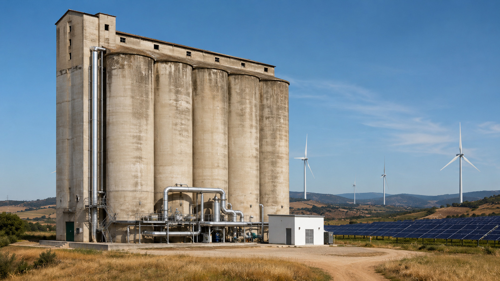 Centenas de silos abandonados podem virar baterias gigantes: Espanha e Portugal estudam armazenar energia renovável usando areia, pedras e calor