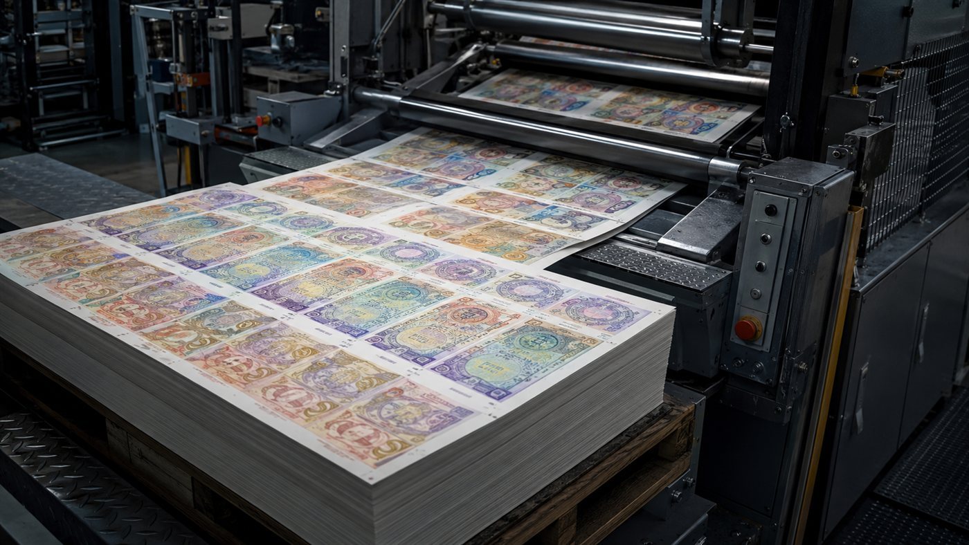 Maior impressora de cédulas do mundo, a britânica De La Rue fornece as notas de mais de 69 moedas nacionais e fabrica o dinheiro de dezenas de países