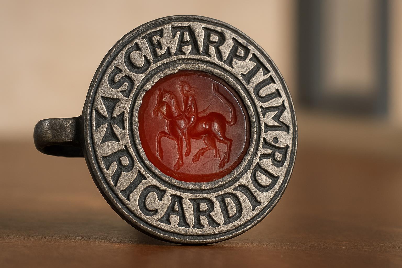 Editorial image about The inscription “SECRETUM.RICARDI” and the social weight of the owner