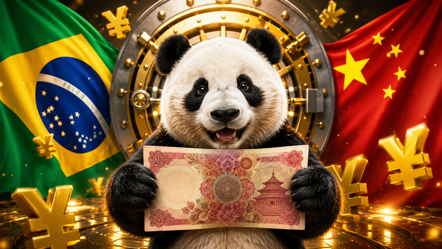Brasil vai emitir títulos panda na China, captando em yuan a juros bem menores que o dólar para baratear a dívida. Entenda a estreia inédita.