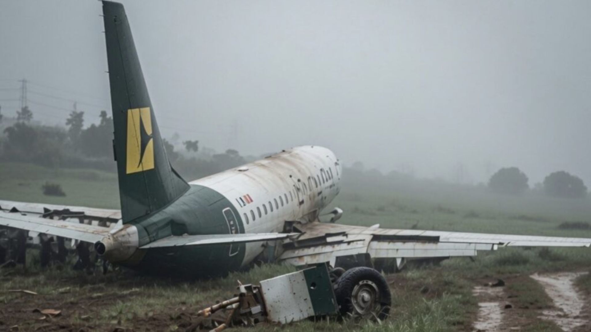 Jato Embraer 170 ultrapassou o final da pista durante o pouso sob chuva e parou em uma área gramada, sem deixar feridos.