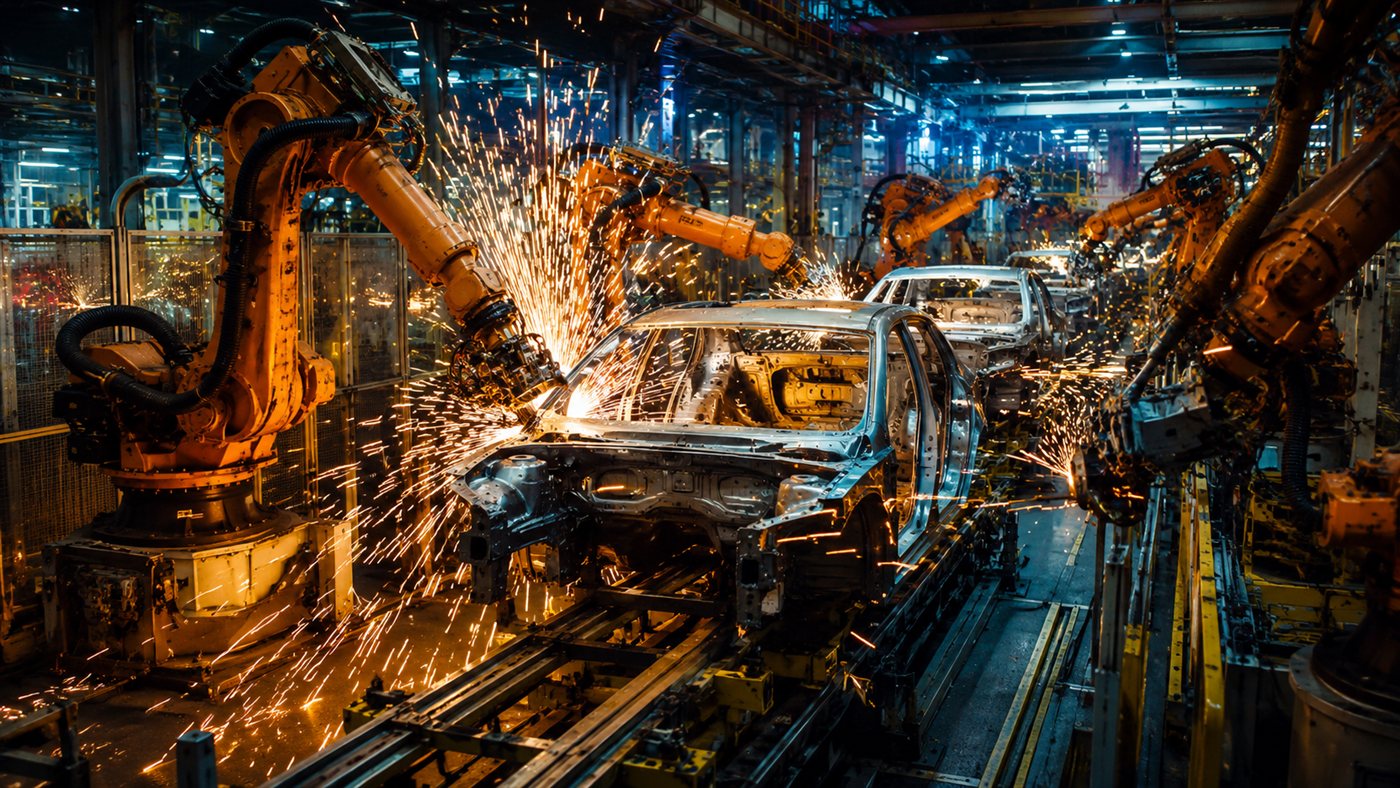Fábricas escuras da China produzem carros elétricos 24 horas quase sem gente; a Zeekr monta 800 por dia e o alerta de sobreoferta cita o Brasil