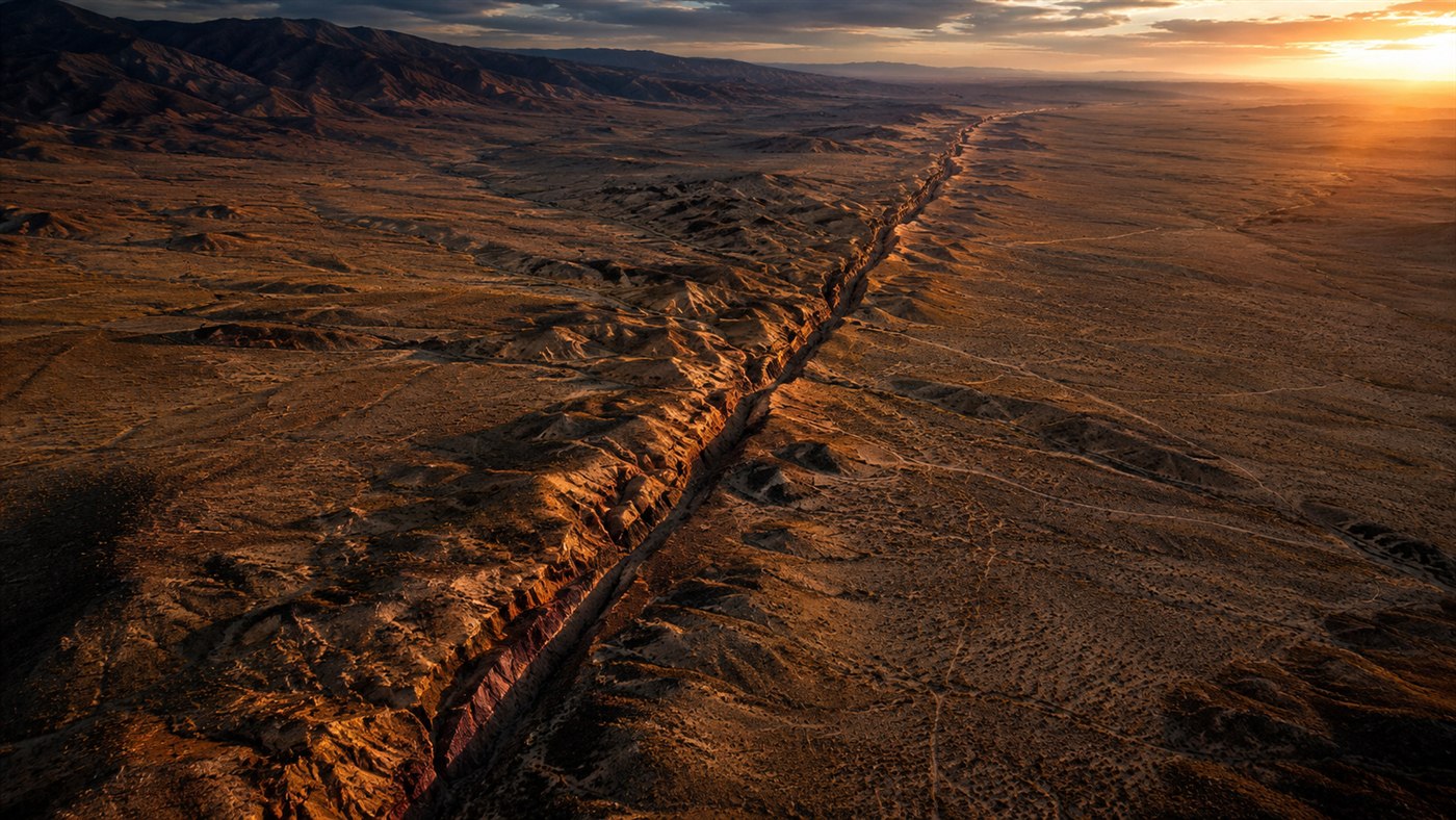 Falha de San Andreas atinge a maior tensão em 1000 anos e reacende o medo do Big One, mas o estudo não prevê terremoto; entenda o portão sísmico de Cajon Pass