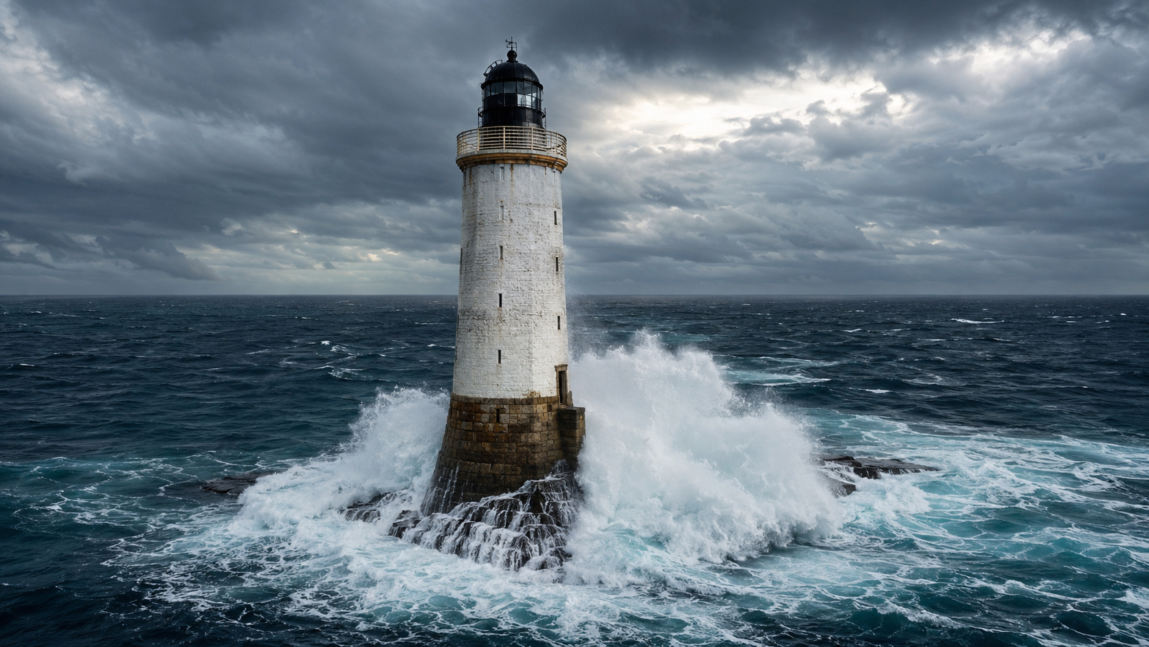 farol Bell Rock foi erguido em um canteiro que desaparecia sempre que a maré subia.
