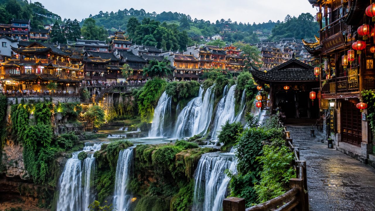 Furong, na província chinesa de Hunan, recebeu 6,53 milhões de visitantes em 2025 e ganhou projeção internacional com arquitetura Tujia e vídeos virais.