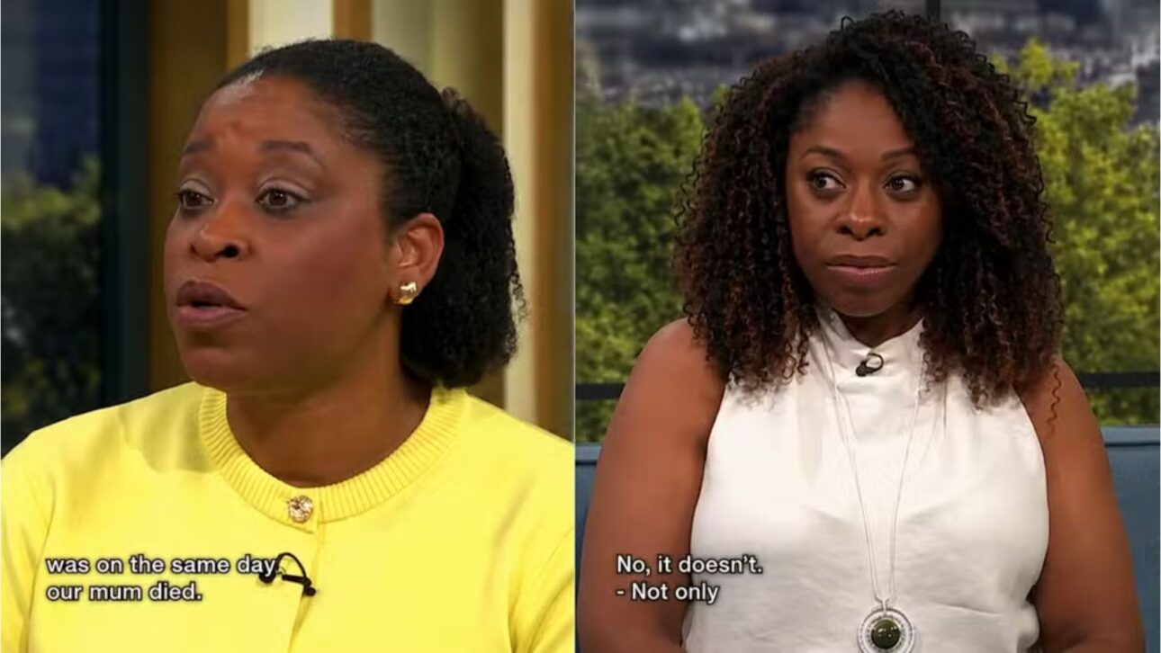 Lavinia (left) and Michelle Osbourne give an interview about the discovery that revealed the rare case between the sisters — Photo: Reproduction/Instagram/@thismorning
