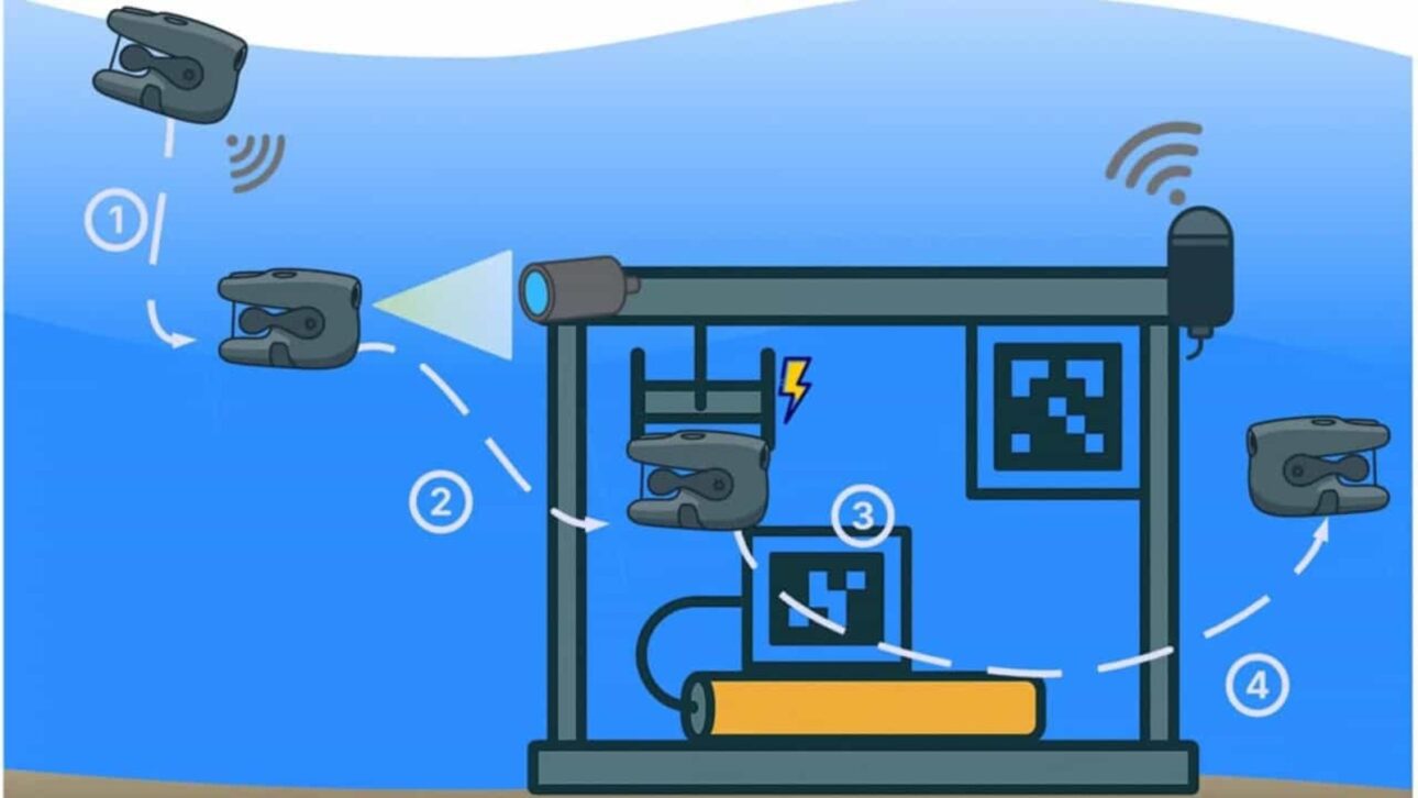 Guardião da internet no fundo do mar: conheça o robô subaquático que vigia cabos submarinos, volta sozinho para a base, recarrega sem fio e envia dados sem equipe embarcada