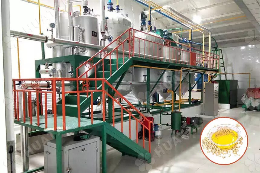 Planta industrial de produção de biodiesel a partir de óleo vegetal
