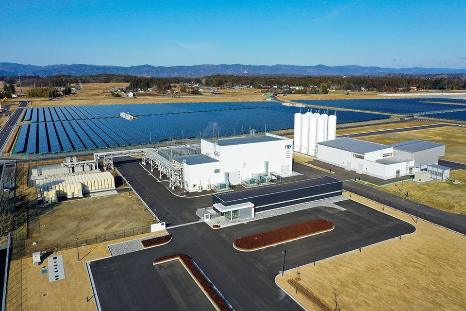 Installation of electrolyzers for green hydrogen production
