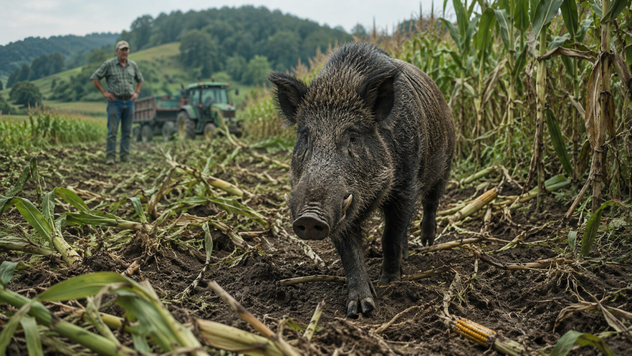 Javali-europeu avança em SC, destrói lavouras, amplia prejuízos ao campo e impulsiona novas medidas para conter a espécie invasora no estado.