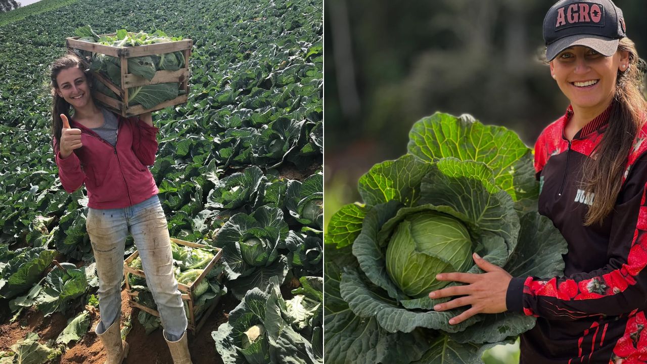 Jovem influenciadora Jamila Brambilla mostra a rotina rural no Espírito Santo e usa as redes para valorizar o trabalho no campo.