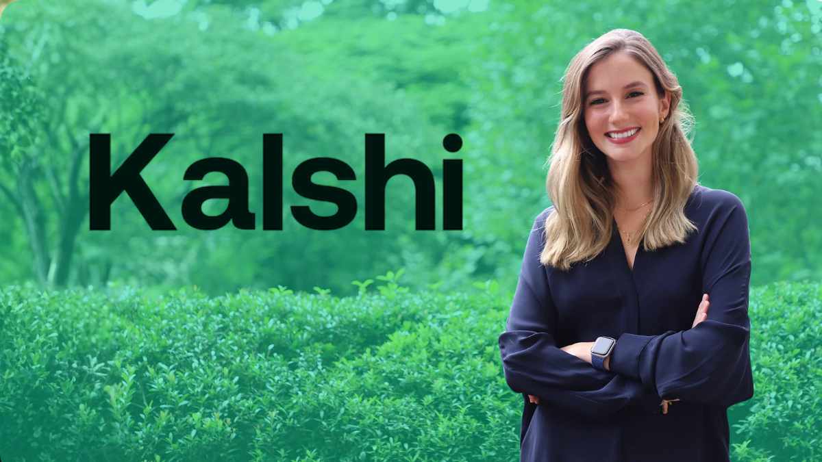 Luana Lopes Lara e Kalshi, startup de mercados de previsão avaliada em US$ 22 bilhões. (Imagem: Divulgação