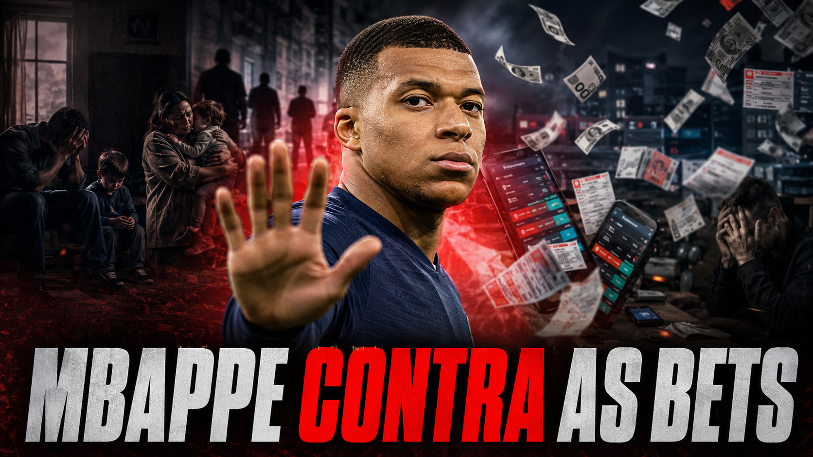 Enquanto o futebol se afoga em patrocínio de aposta, Mbappé solta a bomba: "destruíram muitas pessoas", recusa qualquer campanha de bets e ganha aplausos do mundo inteiro por lembrar o que o vício fez nos bairros onde ele cresceu