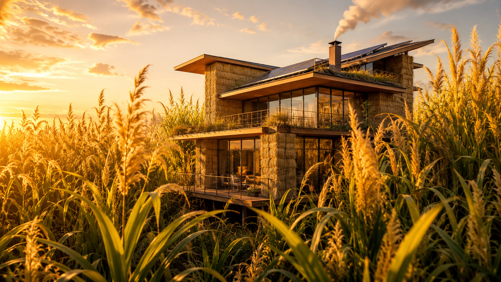 O miscanthus vira biomassa barata para aquecimento e agora também material de construção que captura carbono. Veja como o super capim faz tudo isso.