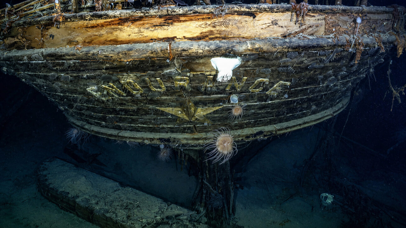 wooden ship was found at 3,008 meters depth almost intact