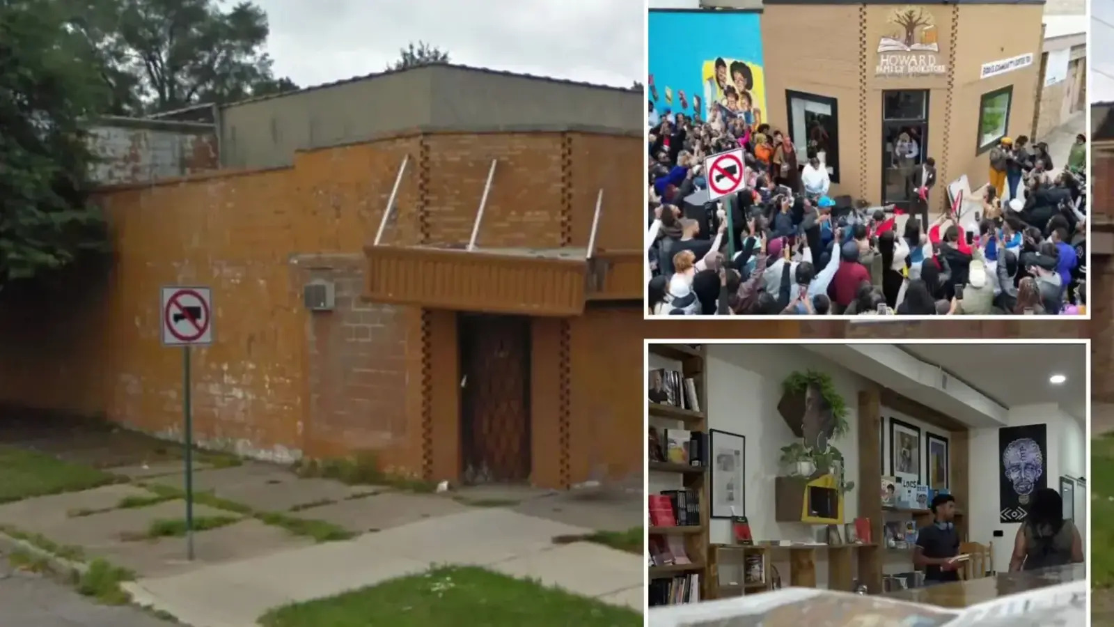 Ele passava todos os dias por um prédio abandonado em Detroit, comprou o imóvel em 2024 e agora transformou o local esquecido em uma livraria que reuniu 400 pessoas na inauguração
