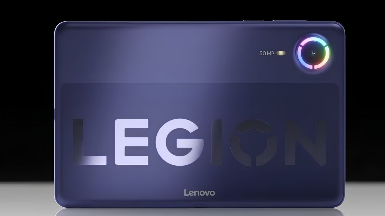 Nuevo tablet de Lenovo, el Legion Y700, llega en agosto con conexión 5G, soporte a chip SIM, cámara de 50 MP y ring light RGB.