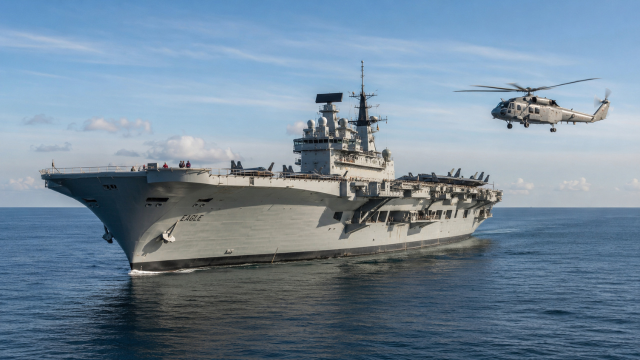 Conheça os bastidores do fim do HMS Eagle. De peça central na Crise de Suez a doador de componentes, descubra a história do icônico porta-aviões.
